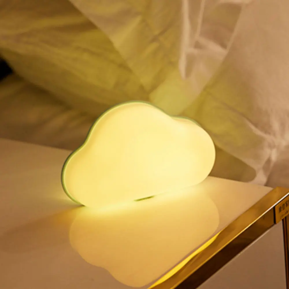 Colorful Cloud LED Night Light Baby Bedside Lamp RGB Sticker Wall Lamp Remote Control USB Power Table Lamp for Children Bedroom