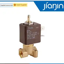 JYZ-3F4 нормально закрытый N/C 2/3 Way AC 220V G1/8' латунный Кофеварка Паровая воздушная вода 2 положения 3 способ Электрический Соленоидный клапан
