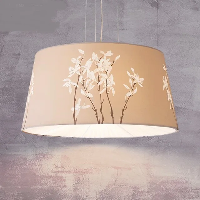 Nordic Cloth Pendant Lamps Restaurant Lights Clothing Study Nordic Cloth Pendant Lamps Restaurant Lights Clothing Study Chinese Bedroom Art Flowers Fabric