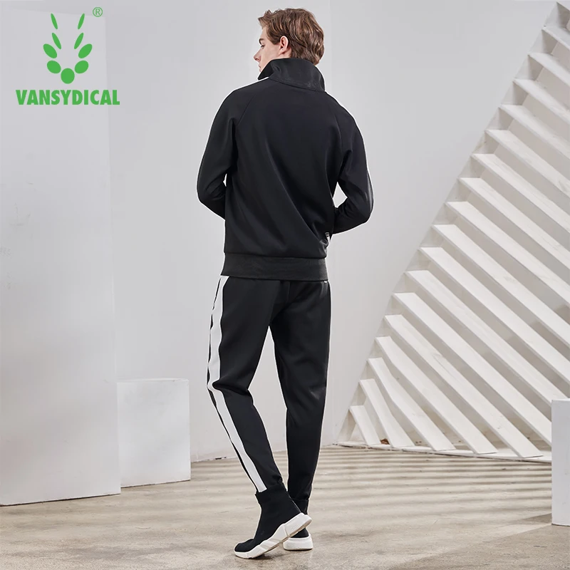Спортивные костюмы Vansydical мужская спортивная одежда комплект для фитнеса бега