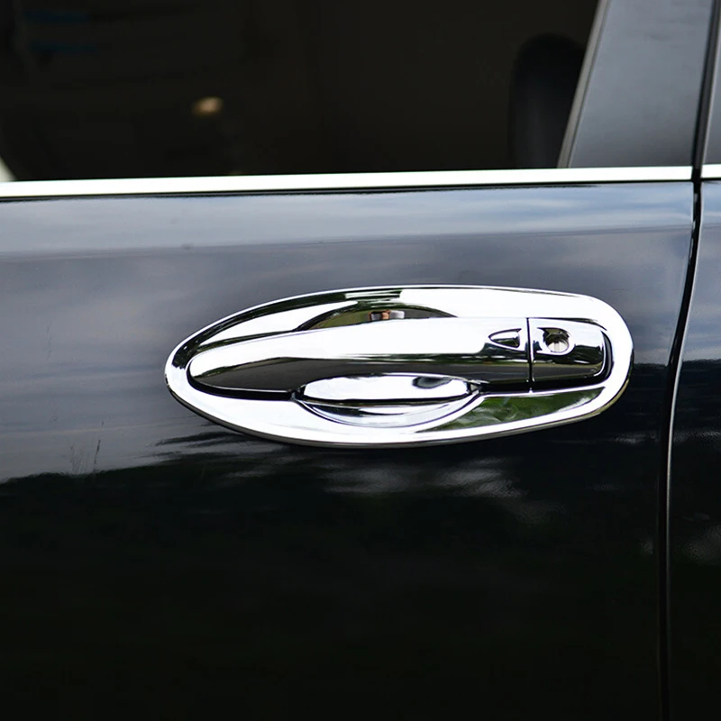 Для Nissan Navara NP300 2015-2018 автомобиль-Стайлинг ABS Хром двери автомобиля ручка крышки коробки пайетки ручки чаши рамка Auto аксессуары