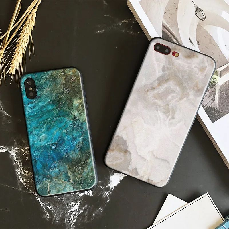 

Beautiful Pretty Nature Luxury Marble Soft Silicone Phone Case Cover Shell For Apple iPhone 6 6S 6Plus 6sPlus 7 7Plus 8 8Plus X