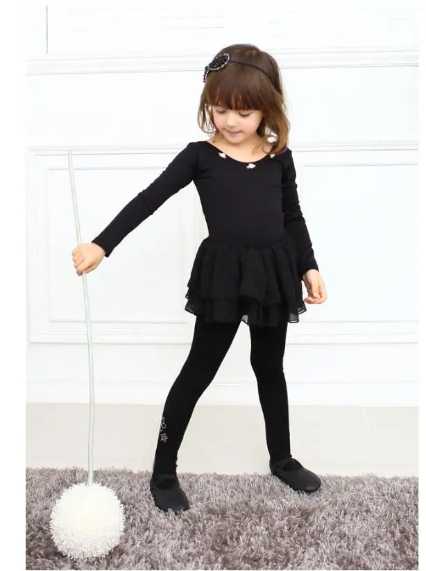 Girl Kids Ballet Dance Leotard Dancing Dress Children Black Ballet