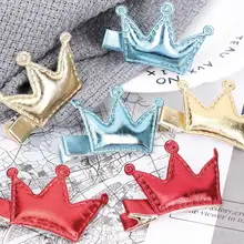 1 комплект 6 цветные заколки Искусственная кожа queen корона принцессы для маленьких девочек, Шпилька для волос украшение для волос заколка для волос для маленьких девочек; аксессуары