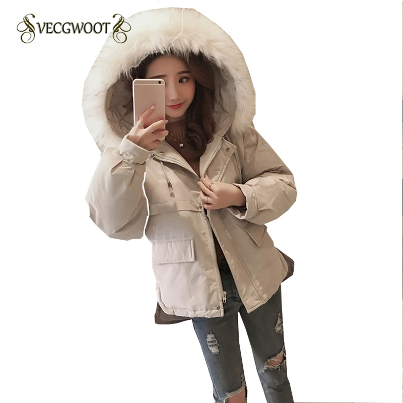 Jacket Women's Winter 2019 New Hooded Warm Fur Collar Short Jacket Large Size Comfortable Loose Cotton Jacket Female S-2XL WY415 Jacket Women's Winter 2019 New Hooded Warm Fur Collar Short Jacket Large Size Comfortable Loose Cotton Jacket Female S-2XL WY415
