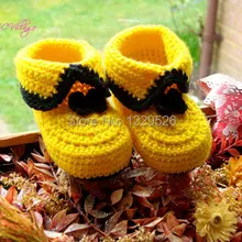 Вязанная крючком обувь Розовый Складной младенец вязанные первые ходунки вязанные крючком пинетки первые Лоферы для ходьбы 0-12 м детская хлопковая обувь на заказ