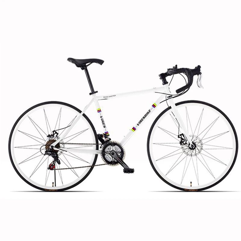 Дорожный велосипед с переменной скоростью двойной дисковый тормоз 21 скорость сломанный ветер изогнутая ручка для женщин и мужчин взрослый велосипед
