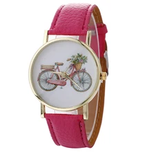 High quality Woman leather Bicycle Watch free shipping Fashion Casual Ladies Watch Quartz clock Relogio masculino