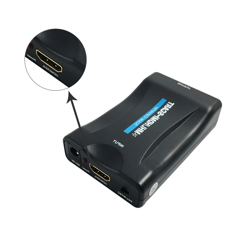 1080P кабель USB HDMI для SCART видео стерео аудио конвертер адаптер Sky Box HD TV DVD STB с