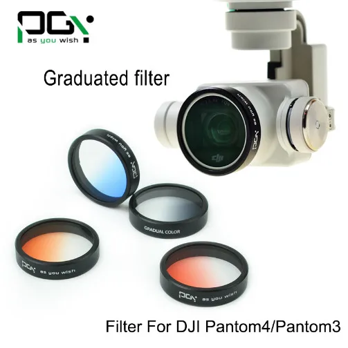 

DJI Phantom 4 3  Professional Advanced Camera Lens Filter Graduated color filter Bule / Red / Grey / Orange