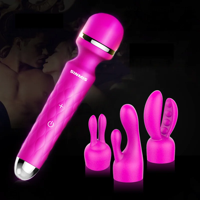  Nalone Super Powerful 7 Function Waterproof USB Rechargeable Silicone Vibrator Magic Wand Massager Adult Sex Toy 