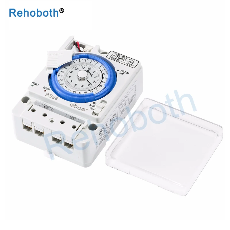 

100-240V AC 24Hours Daily Programmable THEBEN Mechanical Timer Swith TB-388 Analog Time Relay mini setting 15Minutes TB388