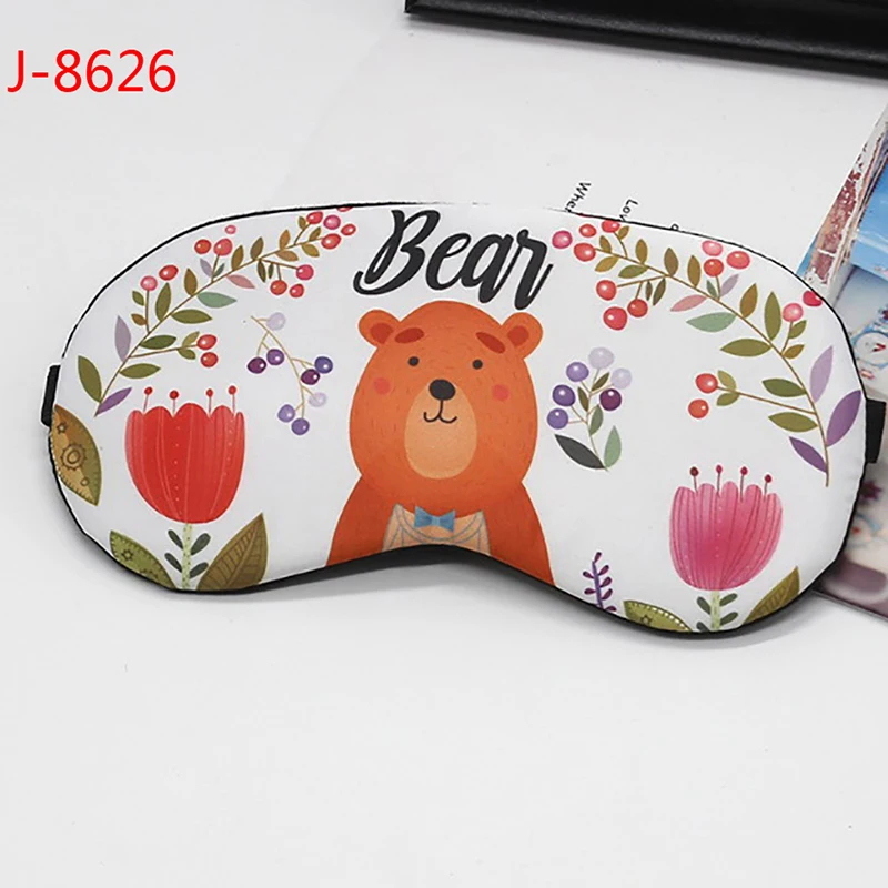 1pc Cartoon Sleeping Mask Eyepatch Eye Cover Sleeping Aid Eye Patch Eyeshade Cover Eye Mask Eyepatch Eye Cover Cotton Eyeshade