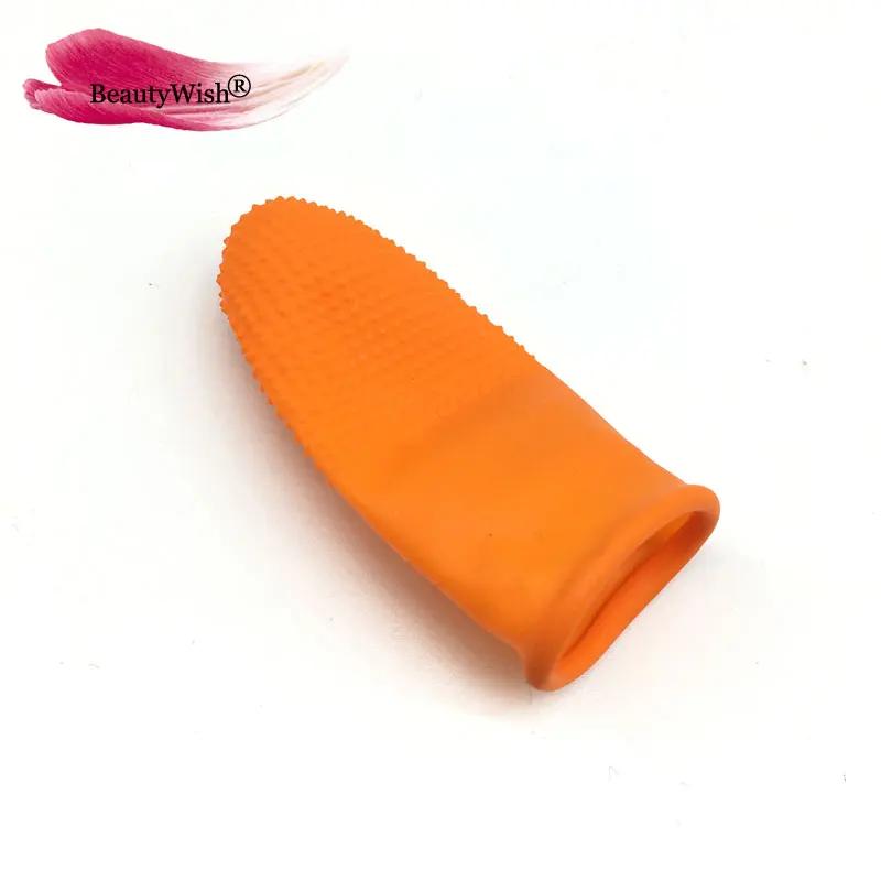 10pcs Safety Latex Heat Insulation Finger Protector Cots/Shields Antislip Antistatic Finger Tip for Keratin Hair Extensions