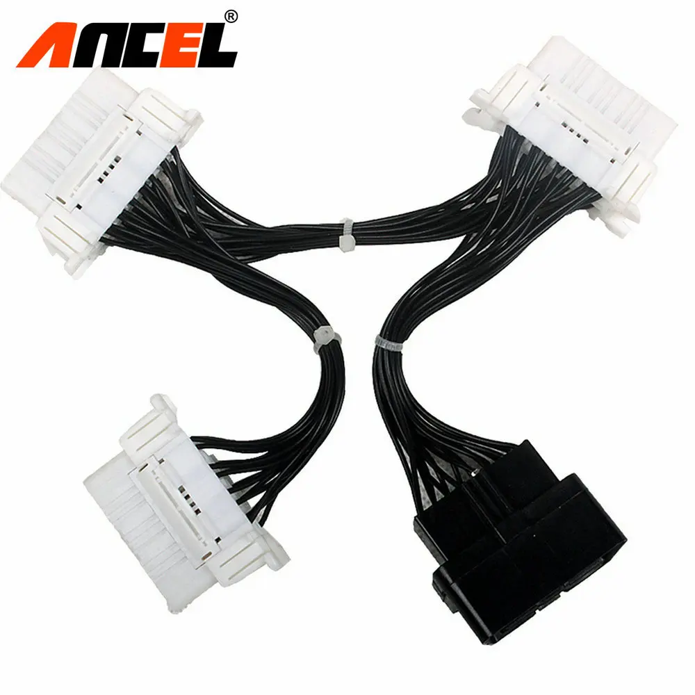 Prix pour OBD OBD2 16Pin Câble 16 Broches Splitter Extension Y Connecteur Mâle À Femelle Connecteur Pour Elm327 Adaptateur Prix pour OBD OBD2 16Pin Câble 16 Broches Splitter Extension Y Connecteur Mâle À Femelle Connecteur Pour Elm327 Adaptateur