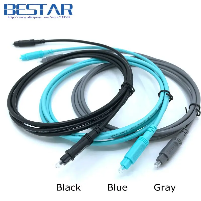 Optical Digital Audio Cable Fiber Optic Toslink Gold Plated Optical ...