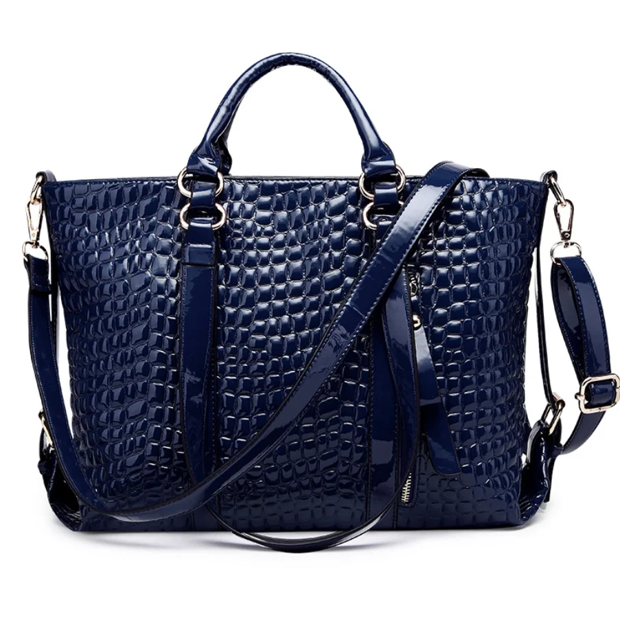 

FiveLoveTwo Women Crocodile Pattern Leather Bag Shoulder Messenger Handbag Bag