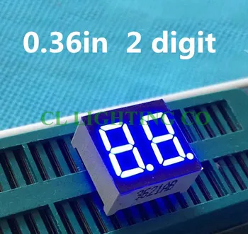 

Blue 0.36" 0.36 in. Digital Tube Common Anode 2 Bits LED Display Module LED Display