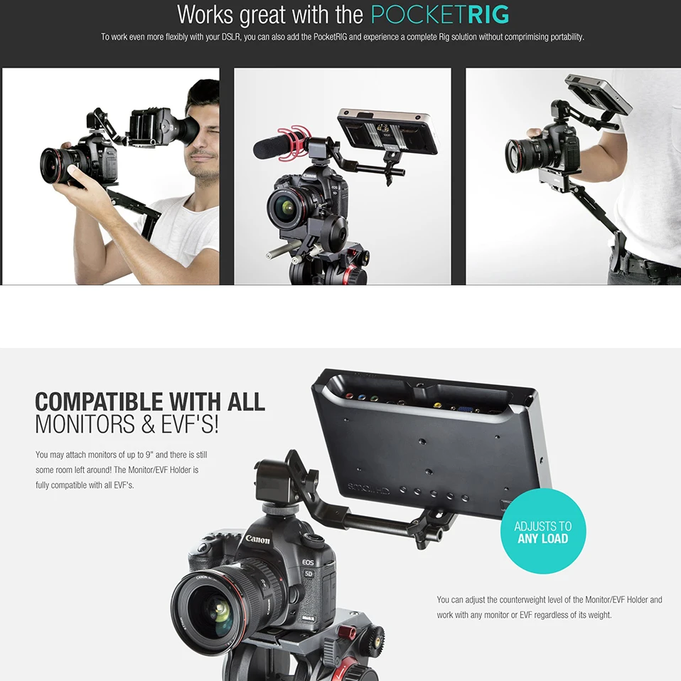 digitalfoto dslr monitor evf microphone led camera lighting holder how dslr works