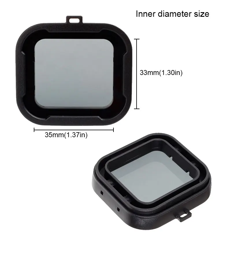 Grpro Accessories Dive Filter 4 Color Diving Filter Red Purple Yellow Gray Lens Filter For Gopro Hero 3+ Hero 4 (5)