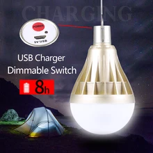 E27 Led Emergency Light Bulb 220V 5W 7W 9W 12W Energy Saving Rechargeable Lamps Battery Bombilla for Home Lighting White