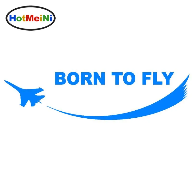 

HotMeiNi BORN TO FLY The Plane Explore Clouds Machine Vinyl Car Sticker Ingenious Decal Pattern 19.2cm*5cm