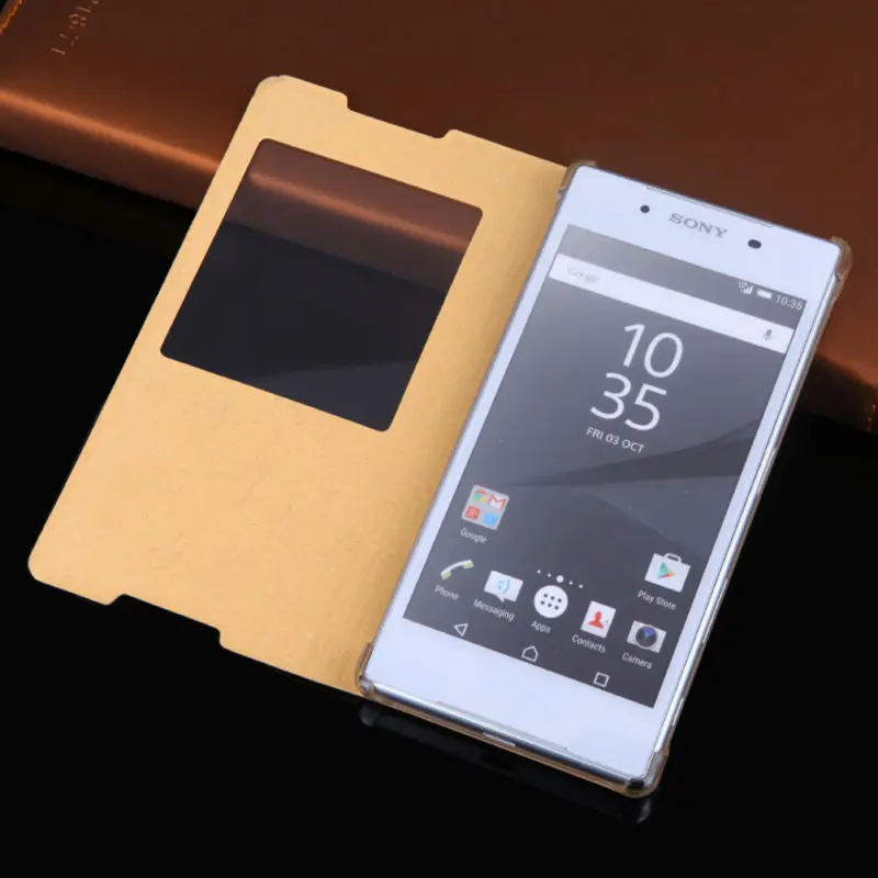 Кожаный чехол с откидной крышкой для Sony Xperia Z5 Z 5 SonyZ5 E6603 E6653 Dual E6683 E6633 2 дюйма чехлы
