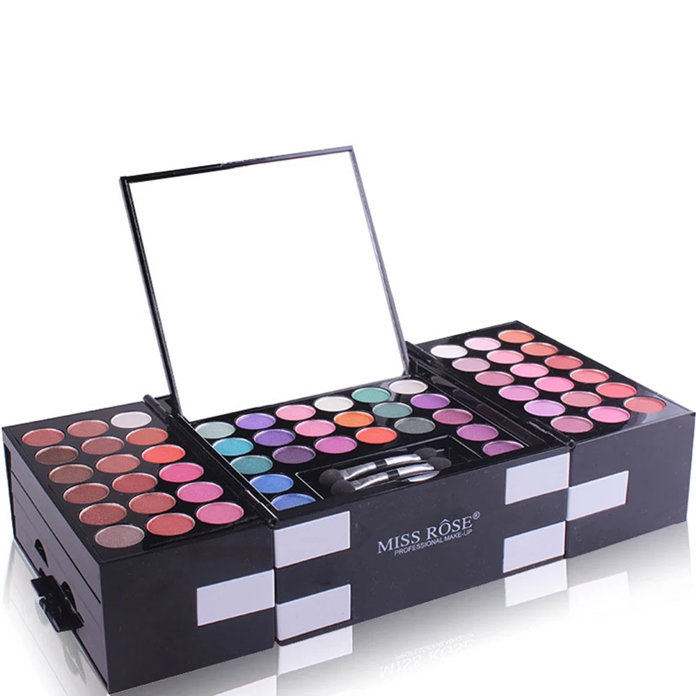 Blush em pó Freshme 148 Cores Box Grupo Maquiagem Profissional da Paleta da Sombra Brilho Pigmento da Sobrancelha Maquiagem Cosméticos Tool Kit 7 Cheap Jogos de maquiagem