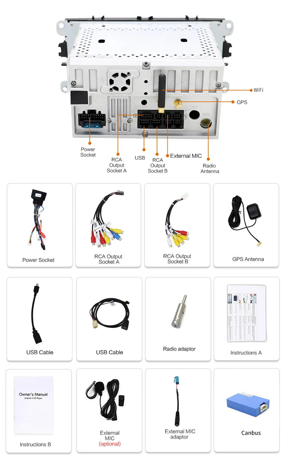 2 din автомагнитола gps Android 7,1 автомобильный DVD для Ford Focus 2 Mondeo C-max S max Galaxy с Wifi 3g BT аудио Радио стерео головное устройство