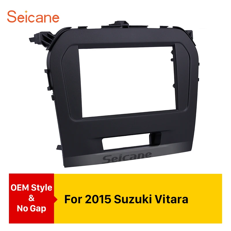 Seicane черный двойной Din автомобильный радиоприемник для 2015 Suzuki Vitara Dash Kit объемная