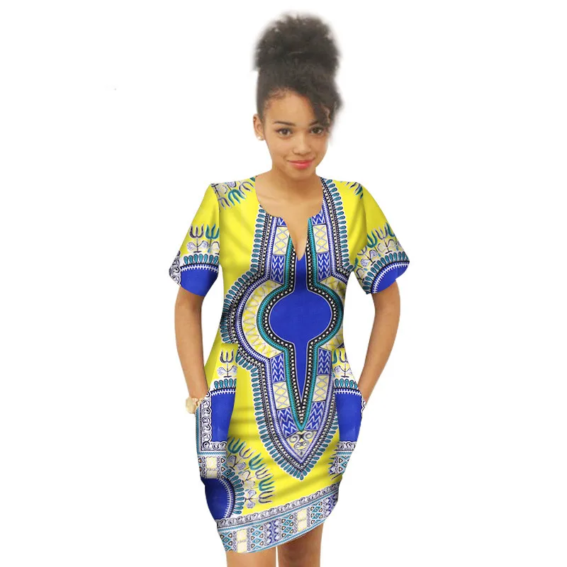 Summer-Africa-Above-Knee-Dress-for-Girl-Bazin-Riche-Dress-For-Child-African-Wax-Print-Plus(22)