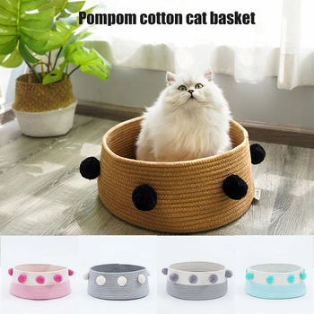 

Economical Round Cat Bed Warm Comfortable Puppy Dog Sleeping Mat Kitten Scratcher Pet Supplies ds99