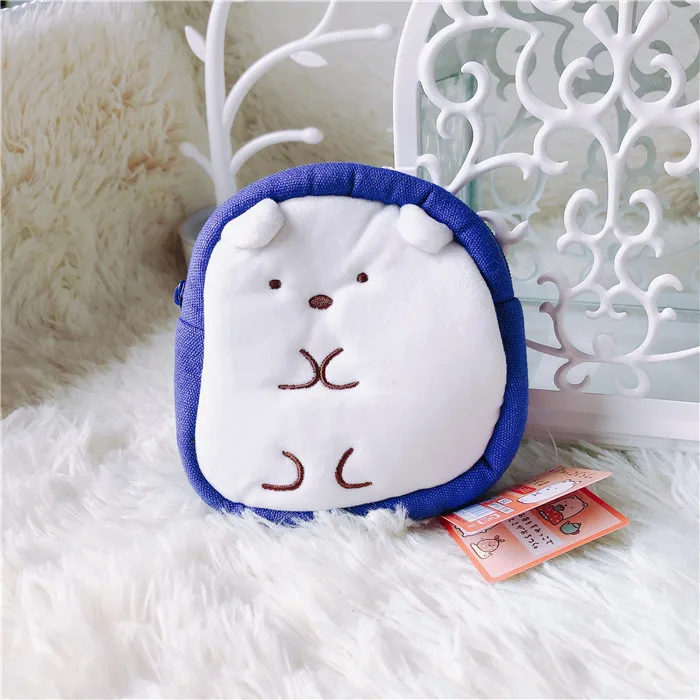 1 шт. Новые креативные сумки мягкие чучела San-x Sumikko gurashi Sumikko плюшевые кошельки с брелоком животные Kawaii угловая кукла создания 12 см