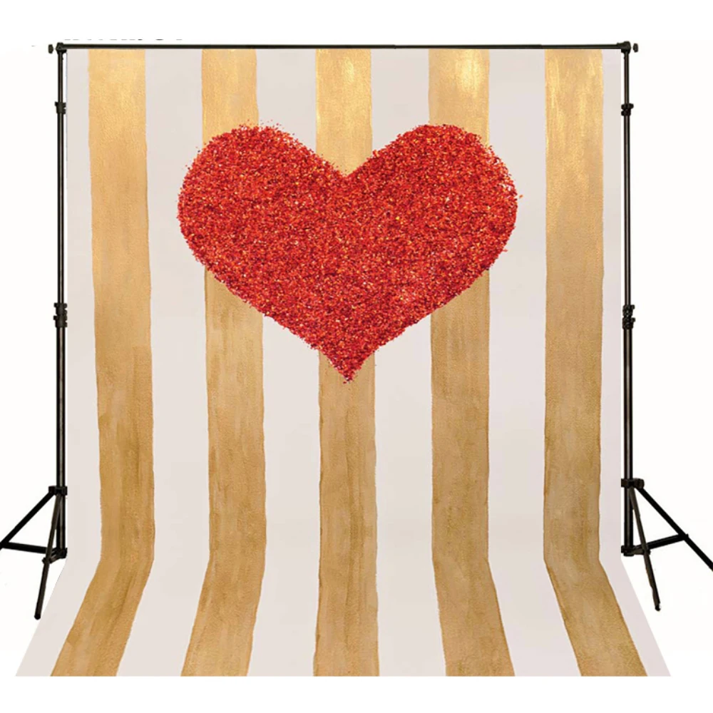 Custom Baby Photography Backdrops Vinyl Backdrops For Photography Red Heart Backgrounds For Photo Studio Vinilo Fotografia
