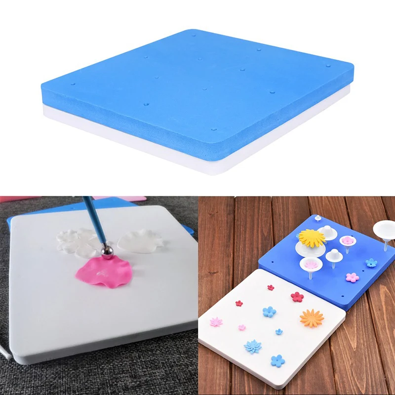 

2pcs/Lot 12 Hole Cake Pastry Dessert Embossing DIY Decoration Pad Fondant Cake Shaping Mat Practical Sugar Flowers Drying Tools