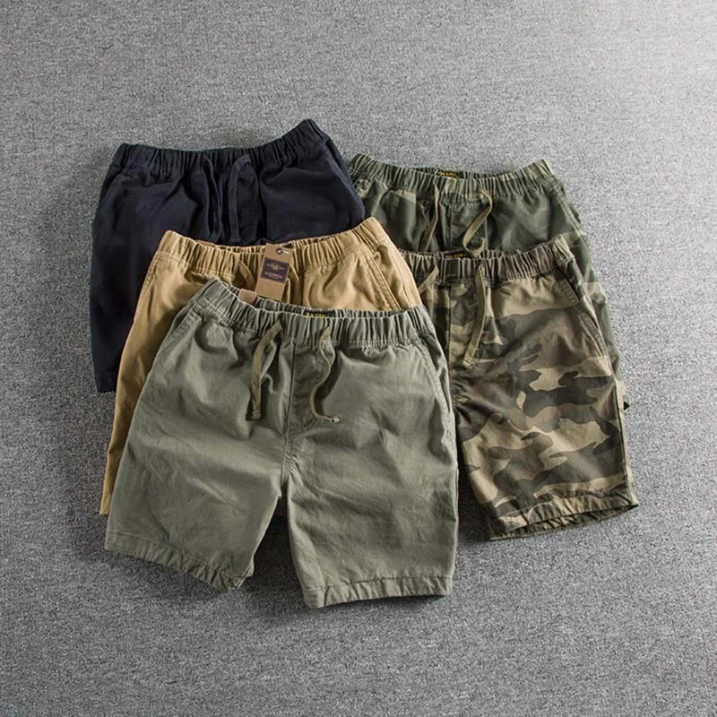 

2019 new arrival Summer casual shorts men's wear simple young straight-barreled five-point trousers in pure color