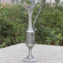 Дизайн Оловянная металлическая ваза для украшения дома