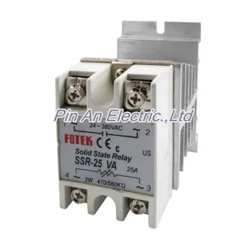 

Solid State Relay Voltage Resistance Regulator SSR 25 VA 24-380V AC + Heat Sink