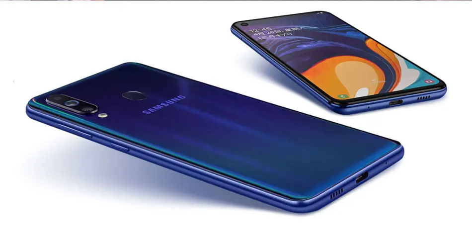 Мобильный телефон Samsung Galaxy A60 LTE, 6,3 дюймов, 6 ГБ ОЗУ, 64 ГБ/128 Гб ПЗУ, Восьмиядерный процессор Snapdragon 675, 32 Мп+ 8 Мп+ 5 МП, задняя камера, телефон