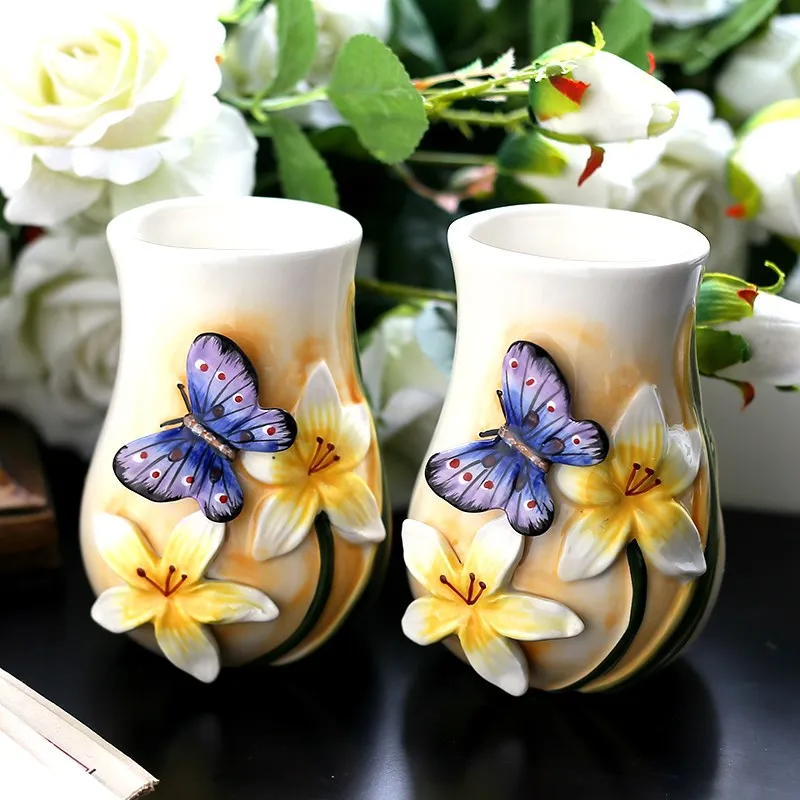 Bathroom Suite Ceramic Sanitary Ware Bathroom Five-piece Kit Washing Butterfly Dance Xinlan Washing Bathroom Amenities LO726330