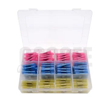 

200PCS Heat Shrink Terminal Insulated Butt Electrical Splice Wire Connectors Cable Crimp Terminal Connector AWG 22-10