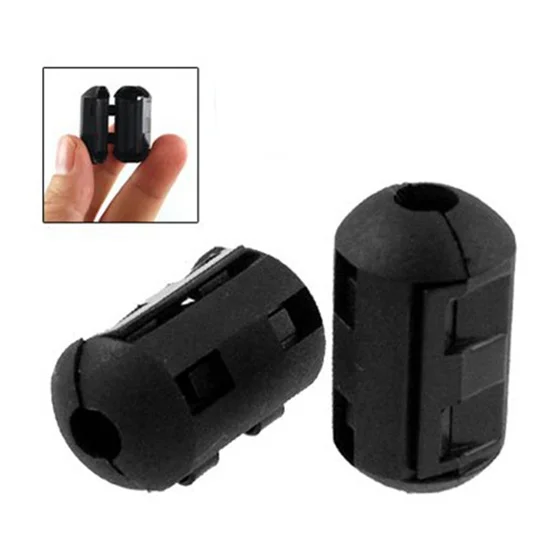 

10 Pcs Movable Offset 5mm Inner Diameter Black Ferrite Core Ring