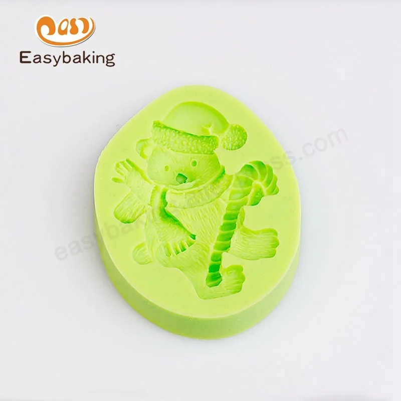 ES-0007_Santa Teddy Bear Teddybear Candy Christmas Silicone Mould Fondant Cake Decorating Tools for Chocolate Soap Clay Fimo Resin_7344