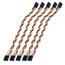 Livraison gratuite! Câble Dupont Line/ Dupont 2.54 long 20cm, 4 broches, 10 pièces/lot
