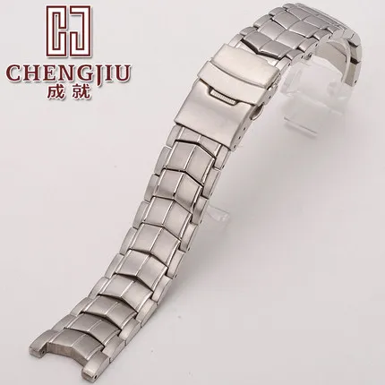 

Solid Curved Watch Metal Bracelet For Casio For EF-524 Stainless Steel Strap Clock Hours Belt 22mm With Tools Band Horlogeband