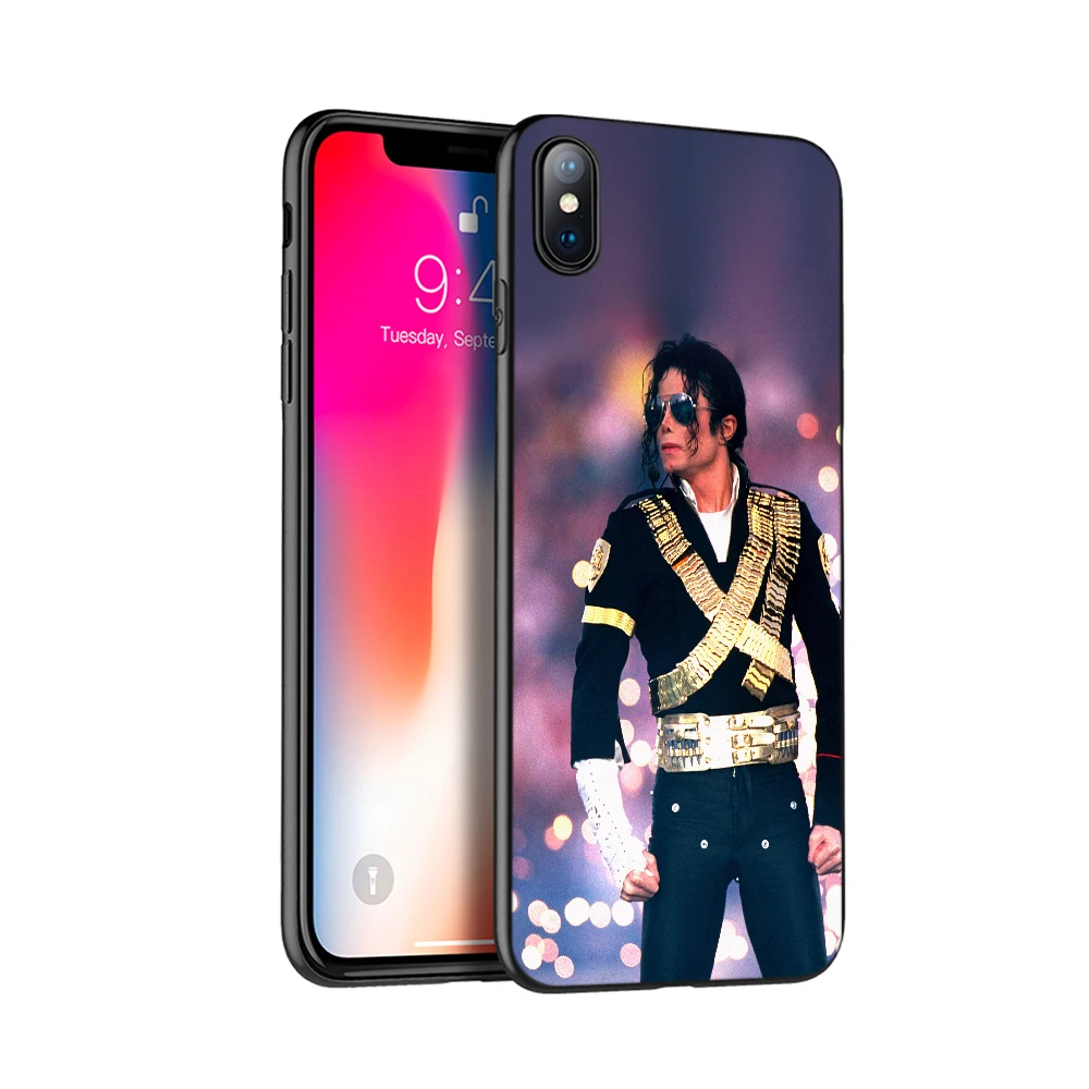 Черный чехол из ТПУ для iphone 5 5s se 6 6s 7 8 plus x 10 силиконовый XR XS 11 pro MAX Майкла