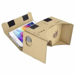 DIY картон Ultra Clear 3D Очки виртуальной реальности для смартфонов компьютер Портативный видео очки картона