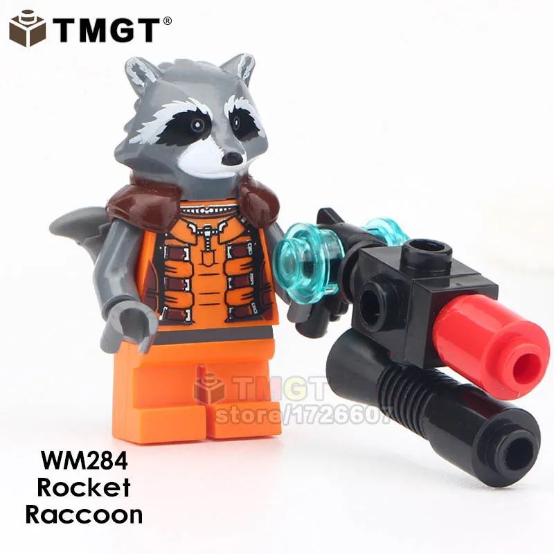 

TMGT Single Sale Super Heroes INFINITY WAR Rocket Racoon Bricks Building Blocks Children Gift Toys