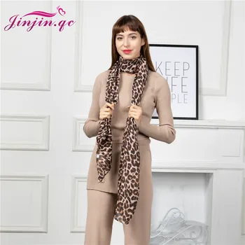 Jinjin.QC New Scarf Women Viscose Material Animal Print detail Casual Print No Pattern 180*90cm Fashionable Lightweight Scarves casual poppy print voile scarf