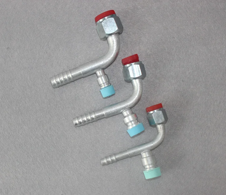 

Hose joint for automobile air conditioner,Air cooling joint,OR\R134 fitting with valve,Air cooling Fitting with valve